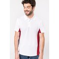 Polo manga bicolor hombre