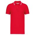 Polo manga corta 100% algodón piqué Rojo L