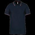 Polo de manga corta algodón Navy / Wine / White 3XL