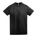 Polo de manga corta atemporal Negro 2XL