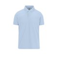 Polo manga corta hombre algodón preencogido Azul M