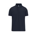 Polo manga corta hombre algodón preencogido Azul M