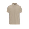 Polo manga corta hombre algodón preencogido Beige L