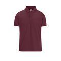 Polo manga corta hombre algodón preencogido Burgundy XXL