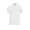 Polo manga corta hombre algodón preencogido White L