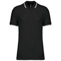 Polo manga corta hombre Black / White 3XL