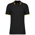 Polo manga corta hombre Black / Yellow S