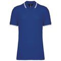 Polo manga corta hombre Royal Blue / White 4XL