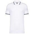 Polo manga corta hombre White / Navy 4XL