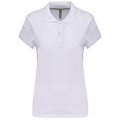 Polo manga corta mujer algodón Blanco XL