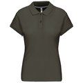 Polo manga corta mujer algodón Dark Khaki M