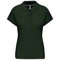 Polo manga corta mujer algodón Forest Green 3XL