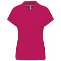 Polo manga corta mujer algodón Fuchsia L