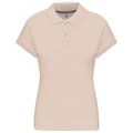 Polo manga corta mujer algodón Light Sand XL