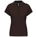 Polo manga corta mujer algodón Marrón 3XL