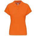 Polo manga corta mujer algodón Naranja S