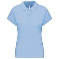 Polo manga corta mujer algodón Sky Blue L