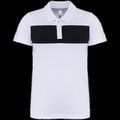 Polo de manga corta para niños White / Black 10/12 ans