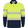 Polo Manga Larga Alta Visibilidad MARINO/AMARILLO FLUOR 2XL