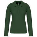 Polo de manga larga entallado mujer Forest Green 3XL