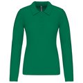 Polo de manga larga entallado mujer Kelly Green XXL