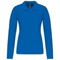 Polo de manga larga entallado mujer Light Royal Blue S