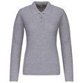 Polo de manga larga entallado mujer Oxford Grey XXL