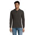 Polo Manga Larga Hombre 180g Gris XL