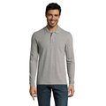 Polo Manga Larga Hombre 180g Gris XXL