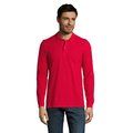 Polo Manga Larga Hombre 180g Rojo 4XL