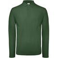 Polo manga larga hombre algodón Bottle Green S