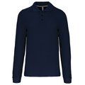 Polo manga larga hombre algodón piqué Navy 3XL