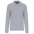 Polo manga larga hombre algodón piqué Oxford Grey 3XL