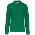 Polo manga larga hombre algodón piqué Verde M