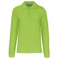 Polo manga larga hombre algodón piqué Verde S