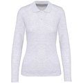 Polo manga larga mujer algodón lavable Ash Heather XL