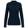 Polo manga larga mujer algodón lavable Azul 3XL