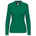 Polo manga larga mujer algodón lavable Kelly Green XL