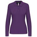 Polo manga larga mujer algodón lavable Purple 3XL