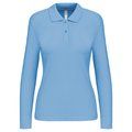 Polo manga larga mujer algodón lavable Sky Blue 3XL