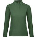 Polo manga larga mujer punto piqué Bottle Green XXL