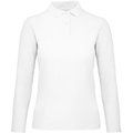 Polo manga larga mujer punto piqué White XXL