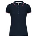 Polo mujer algodón con 5 botones Azul XS