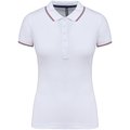 Polo mujer algodón con 5 botones Blanco M