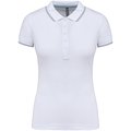 Polo mujer algodón con 5 botones Blanco S