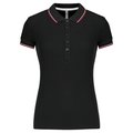 Polo mujer algodón con 5 botones Negro XL