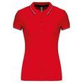 Polo mujer algodón con 5 botones Red / Navy / White XXL