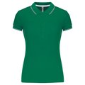 Polo mujer algodón con 5 botones Verde S