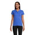 Polo Mujer Algodón Orgánico Azul Royal XS