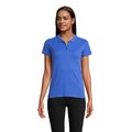 Polo Mujer Algodón Orgánico Azul Royal XXL